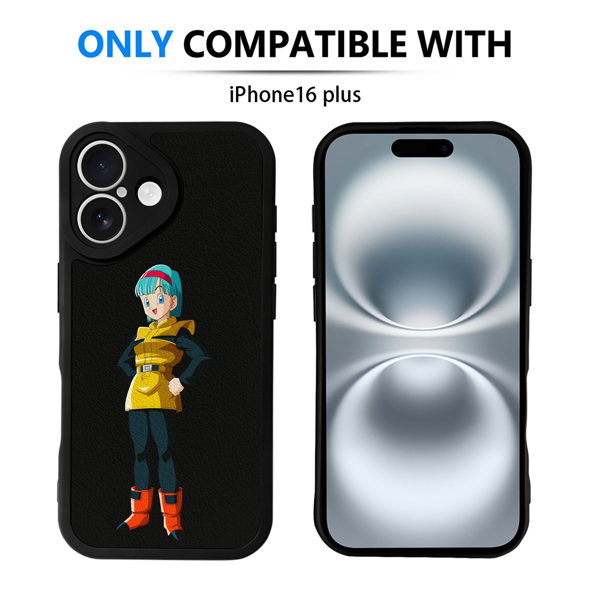（画像用） ドラゴンボール DRAGON BALL 【iPhone 16シリーズ対応】シリコンスマホケース（レザー調） 材質：シリコン